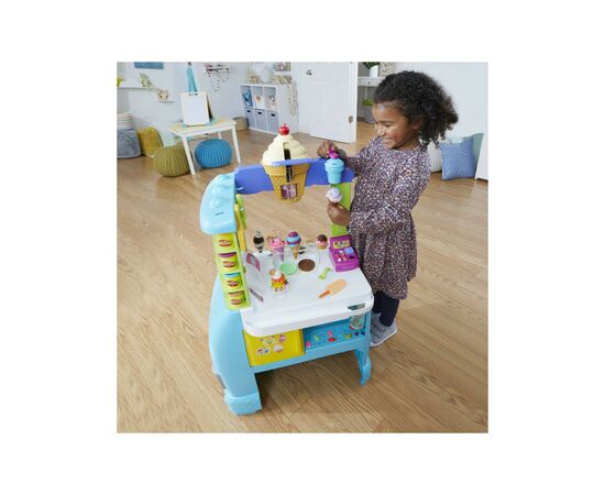 Набор для творчества Hasbro Play-Doh Мега набор: машинка с мороженым (F1039), изображение 5 Набор для творчества Hasbro Play-Doh Мега набор: машинка с мороженым (F1039), изображение 5
