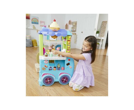 Набор для творчества Hasbro Play-Doh Мега набор: машинка с мороженым (F1039), изображение 7 Набор для творчества Hasbro Play-Doh Мега набор: машинка с мороженым (F1039), изображение 7