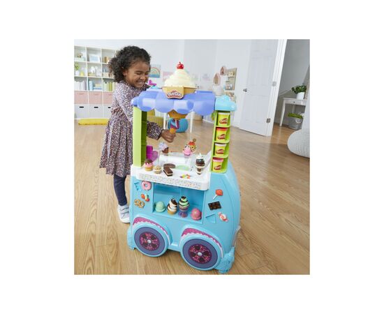 Набор для творчества Hasbro Play-Doh Мега набор: машинка с мороженым (F1039), изображение 9 Набор для творчества Hasbro Play-Doh Мега набор: машинка с мороженым (F1039), изображение 9