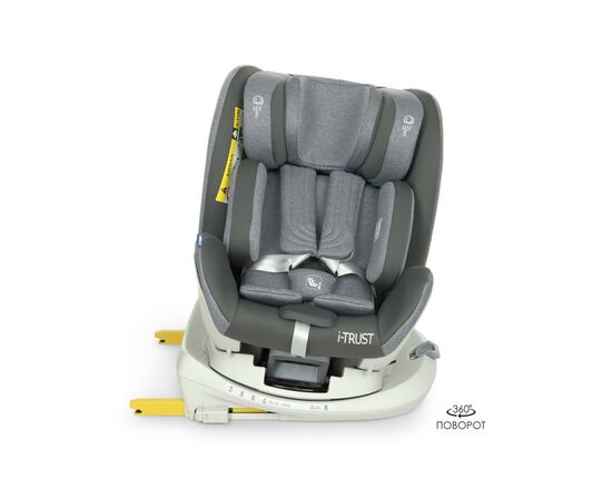 Автокресло El Camino I-Trust 360 IsoFix 0-36 кг (ME 1081 light grey), изображение 11 Автокресло El Camino I-Trust 360 IsoFix 0-36 кг (ME 1081 light grey), изображение 11