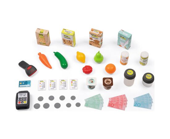 Игровой набор Smoby Интерактивный супермаркет Фреш с корзиной и сканером со световыми и звуковыми эффектами (350233), изображение 2 Игровой набор Smoby Интерактивный супермаркет Фреш с корзиной и сканером со световыми и звуковыми эффектами (350233), изображение 2