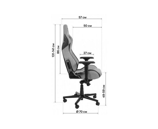 Кресло игровое GT Racer X-8005 Dark Gray/Black, изображение 11 Кресло игровое GT Racer X-8005 Dark Gray/Black, изображение 11