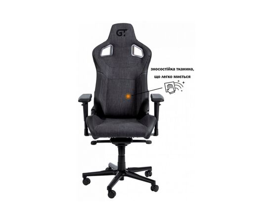 Кресло игровое GT Racer X-8005 Dark Gray/Black, изображение 2 Кресло игровое GT Racer X-8005 Dark Gray/Black, изображение 2