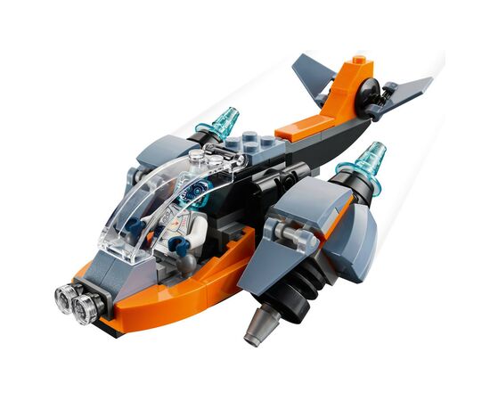 Конструктор LEGO Creator Кібердрон 113 деталей (31111), зображення 10 Конструктор LEGO Creator Кібердрон 113 деталей (31111), зображення 10