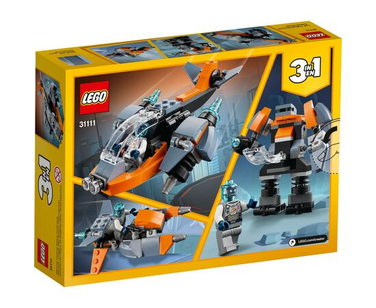 Конструктор LEGO Creator Кібердрон 113 деталей (31111), зображення 12 Конструктор LEGO Creator Кібердрон 113 деталей (31111), зображення 12