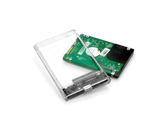 Карман внешний Dynamode 2.5" SATA HDD/SSD USB 3.0 Transparent (DM-CAD-25316), изображение 5 Карман внешний Dynamode 2.5" SATA HDD/SSD USB 3.0 Transparent (DM-CAD-25316), изображение 5