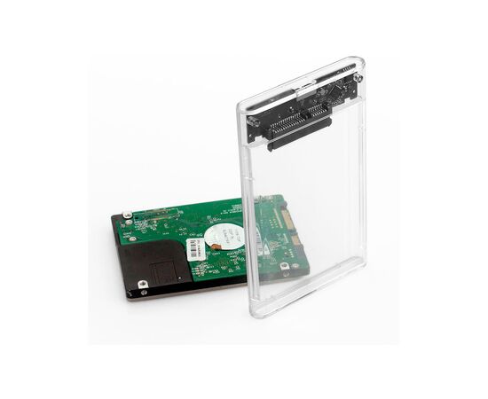 Карман внешний Dynamode 2.5" SATA HDD/SSD USB 3.0 Transparent (DM-CAD-25316), изображение 7 Карман внешний Dynamode 2.5" SATA HDD/SSD USB 3.0 Transparent (DM-CAD-25316), изображение 7
