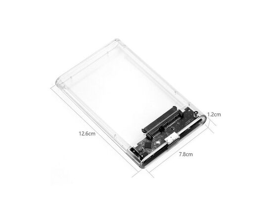 Карман внешний Dynamode 2.5" SATA HDD/SSD USB 3.0 Transparent (DM-CAD-25316), изображение 9 Карман внешний Dynamode 2.5" SATA HDD/SSD USB 3.0 Transparent (DM-CAD-25316), изображение 9