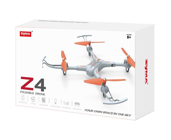 Радиоуправляемая игрушка Syma Квадрокоптер Z4 з 2.4 ГГц керуванням та складною конструкцією (Z4), изображение 11 Радиоуправляемая игрушка Syma Квадрокоптер Z4 з 2.4 ГГц керуванням та складною конструкцією (Z4), изображение 11