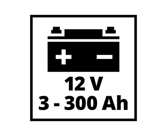 Пуско зарядное устройство Einhell CE-BC 15 M, 280Вт, 12В, 3-600Ач, макс 15А, 7.65кг (1002265), изображение 6