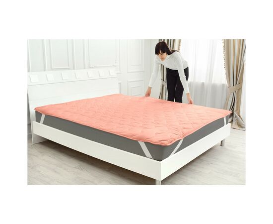 Наматрацник MirSon №1762 Eco Light Coral Тенсель Modal на гумці в кутках 100x200 см (2200003712223), зображення 9 Наматрацник MirSon №1762 Eco Light Coral Тенсель Modal на гумці в кутках 100x200 см (2200003712223), зображення 9