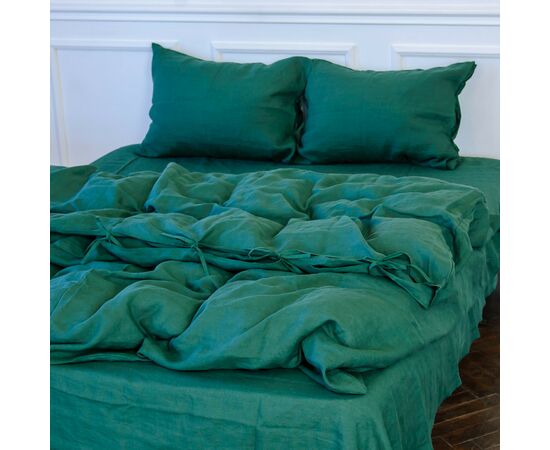 Постельное белье MirSon Лен Green Apple 160х220 (2200005370797), изображение 7