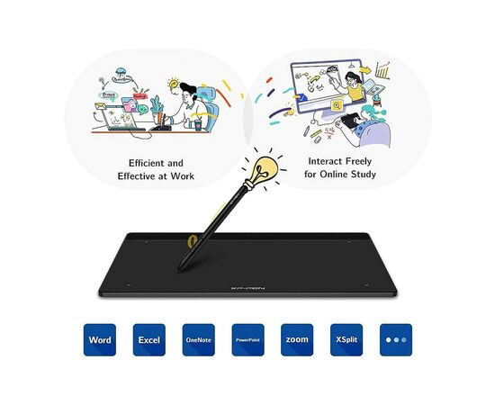 Графический планшет XP-Pen Deco Fun Black (Deco Fun L_BK), изображение 4 Графический планшет XP-Pen Deco Fun Black (Deco Fun L_BK), изображение 4