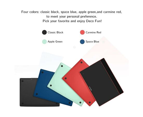 Графический планшет XP-Pen Deco Fun Black (Deco Fun L_BK), изображение 8 Графический планшет XP-Pen Deco Fun Black (Deco Fun L_BK), изображение 8
