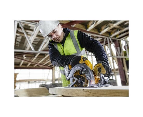 Дисковая пила DeWALT 54В XR FLEXVOLT Li-lon диск 190х30 мм, 2x3Ah, 3.6 кг, кейс TSTAK (DCS578X2), изображение 5 Дисковая пила DeWALT 54В XR FLEXVOLT Li-lon диск 190х30 мм, 2x3Ah, 3.6 кг, кейс TSTAK (DCS578X2), изображение 5