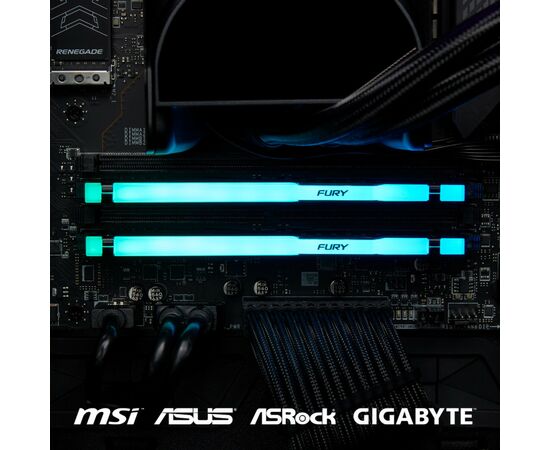 Модуль памяти для компьютера DDR5 64GB (2x32GB) 5200 MHz Beast RGB EXPO Kingston Fury (ex.HyperX) (KF552C36BBEAK2-64), изображение 11 Модуль памяти для компьютера DDR5 64GB (2x32GB) 5200 MHz Beast RGB EXPO Kingston Fury (ex.HyperX) (KF552C36BBEAK2-64), изображение 11