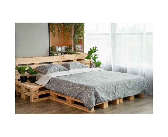 Постельное белье Ardesto Gloria сатин голубой полуторный 160х220 (ART1622LD), изображение 2 Постельное белье Ardesto Gloria сатин голубой полуторный 160х220 (ART1622LD), изображение 2