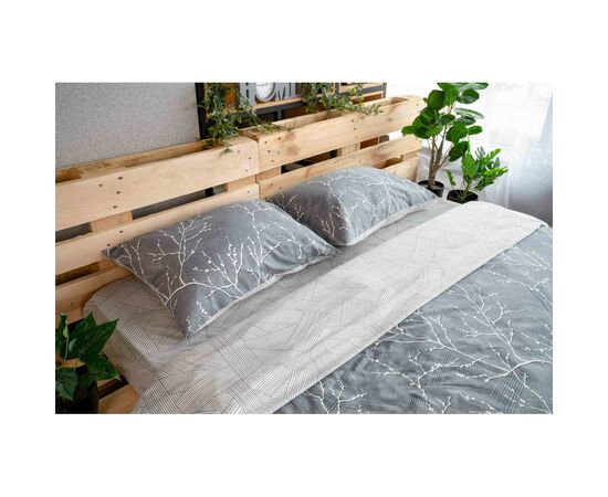 Постельное белье Ardesto Gloria сатин голубой полуторный 160х220 (ART1622LD), изображение 4 Постельное белье Ardesto Gloria сатин голубой полуторный 160х220 (ART1622LD), изображение 4