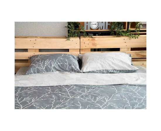 Постельное белье Ardesto Gloria сатин голубой полуторный 160х220 (ART1622LD), изображение 6 Постельное белье Ardesto Gloria сатин голубой полуторный 160х220 (ART1622LD), изображение 6