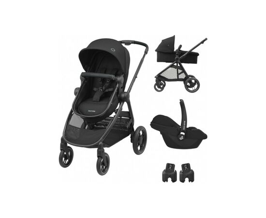 Коляска Maxi-Cosi 3 в 1 Zelia Duo (Essential Black) (1930672110)