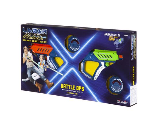 Игрушечное оружие Silverlit Lazer M.A.D. Двойной набор (2 бластера, 2 мишени) (LM-86845)