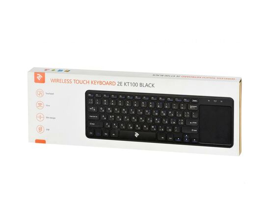 Клавиатура 2E KT100 Touch Wireless Black (2E-KT100WB), изображение 8 Клавиатура 2E KT100 Touch Wireless Black (2E-KT100WB), изображение 8