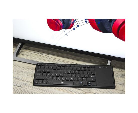 Клавиатура 2E KT100 Touch Wireless Black (2E-KT100WB), изображение 9 Клавиатура 2E KT100 Touch Wireless Black (2E-KT100WB), изображение 9