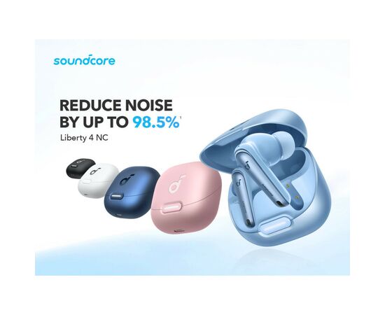 Наушники Anker SoundСore Liberty 4 NC Velvet Black (A3947G11), изображение 10 Наушники Anker SoundСore Liberty 4 NC Velvet Black (A3947G11), изображение 10