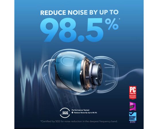 Наушники Anker SoundСore Liberty 4 NC Velvet Black (A3947G11), изображение 2 Наушники Anker SoundСore Liberty 4 NC Velvet Black (A3947G11), изображение 2