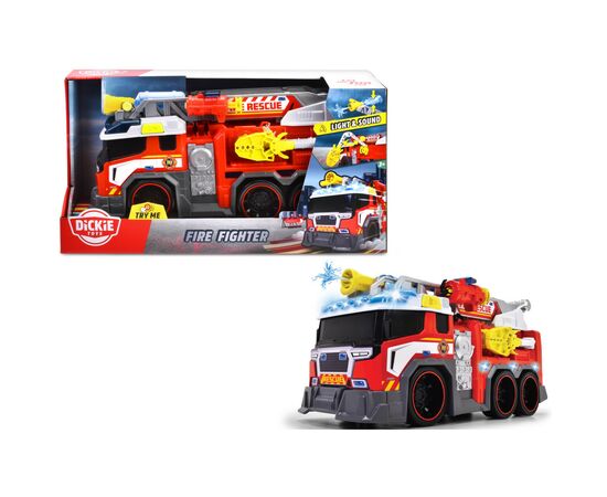 Спецтехника Dickie Toys Пожарная машина Борец с огнем со звуком и световыми эффектами 46 см (3307000), изображение 2 Спецтехника Dickie Toys Пожарная машина Борец с огнем со звуком и световыми эффектами 46 см (3307000), изображение 2