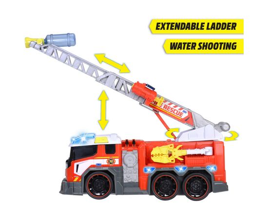 Спецтехника Dickie Toys Пожарная машина Борец с огнем со звуком и световыми эффектами 46 см (3307000), изображение 3 Спецтехника Dickie Toys Пожарная машина Борец с огнем со звуком и световыми эффектами 46 см (3307000), изображение 3