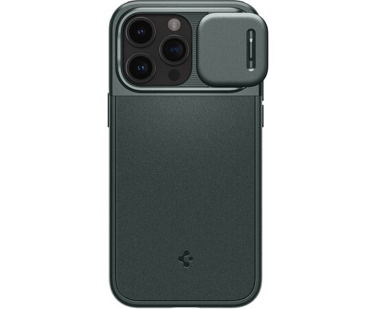 Чехол для мобильного телефона Spigen Apple iPhone 15 Pro Optik Armor MagFit Abyss Green (ACS06739), изображение 2 Чехол для мобильного телефона Spigen Apple iPhone 15 Pro Optik Armor MagFit Abyss Green (ACS06739), изображение 2