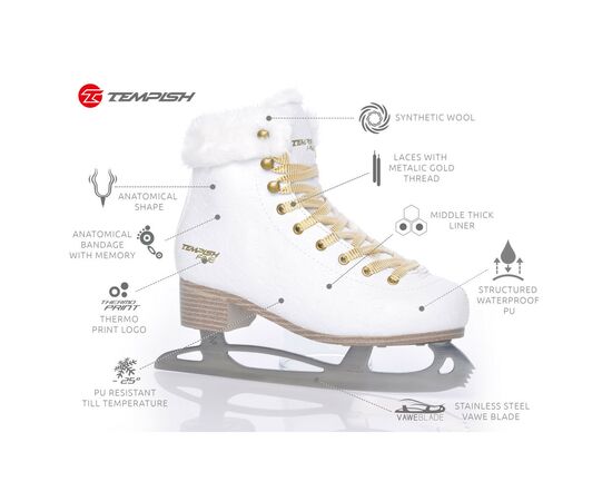 Коньки Tempish Fine Фігурні 40 (1300001616/40), изображение 12 Коньки Tempish Fine Фігурні 40 (1300001616/40), изображение 12
