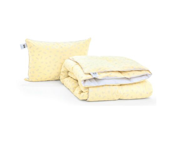 Ковдра MirSon Набір пуховий №2104 Bio-Beige Зима 90% пух ковдра 220х240 + подушка 50х70 пружна (2200003023022), зображення 3