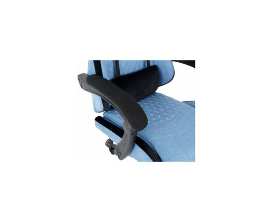 Крісло ігрове GT Racer X-2324 Light Blue/Black (X-2324 Fabric Light Blue/Black Suede), зображення 10 Крісло ігрове GT Racer X-2324 Light Blue/Black (X-2324 Fabric Light Blue/Black Suede), зображення 10