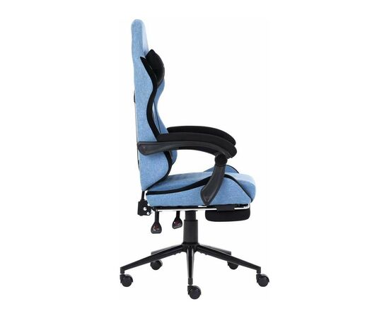 Крісло ігрове GT Racer X-2324 Light Blue/Black (X-2324 Fabric Light Blue/Black Suede), зображення 3 Крісло ігрове GT Racer X-2324 Light Blue/Black (X-2324 Fabric Light Blue/Black Suede), зображення 3