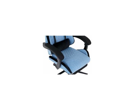 Крісло ігрове GT Racer X-2324 Light Blue/Black (X-2324 Fabric Light Blue/Black Suede), зображення 7 Крісло ігрове GT Racer X-2324 Light Blue/Black (X-2324 Fabric Light Blue/Black Suede), зображення 7