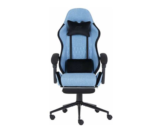Крісло ігрове GT Racer X-2324 Light Blue/Black (X-2324 Fabric Light Blue/Black Suede)