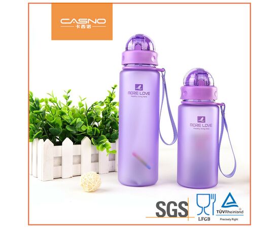 Бутылка для воды Casno 400 мл MX-5028 More Love Фіолетова з соломинкою (MX-5028_Violet), изображение 6 Бутылка для воды Casno 400 мл MX-5028 More Love Фіолетова з соломинкою (MX-5028_Violet), изображение 6