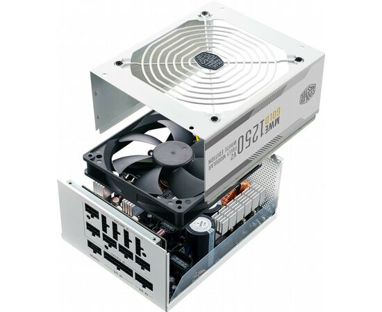 Блок питания CoolerMaster 1250W MWE Gold 1250 - V2 ATX 3.0 White Version (MPE-C501-AFCAG-3GEU), изображение 6 Блок питания CoolerMaster 1250W MWE Gold 1250 - V2 ATX 3.0 White Version (MPE-C501-AFCAG-3GEU), изображение 6