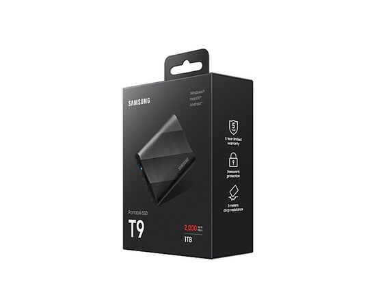 Накопитель SSD USB 3.2 1TB T9 Samsung (MU-PG1T0B/EU), изображение 11 Накопитель SSD USB 3.2 1TB T9 Samsung (MU-PG1T0B/EU), изображение 11