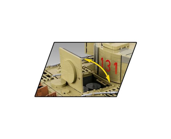 Конструктор Cobi PZKPFW VI Тигр 131, 1:12 8000 деталей (COBI-2801), изображение 4