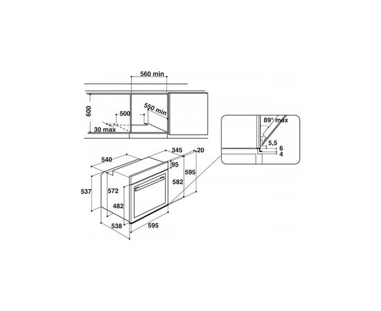 Духовой шкаф Whirlpool W9OM24S1PBSS, изображение 12 Духовой шкаф Whirlpool W9OM24S1PBSS, изображение 12
