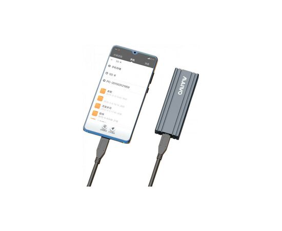 Карман внешний Maiwo M.2 SSD NVMe (PCIe) — USB 3.1 Type-C (K1686P space grey), изображение 9 Карман внешний Maiwo M.2 SSD NVMe (PCIe) — USB 3.1 Type-C (K1686P space grey), изображение 9