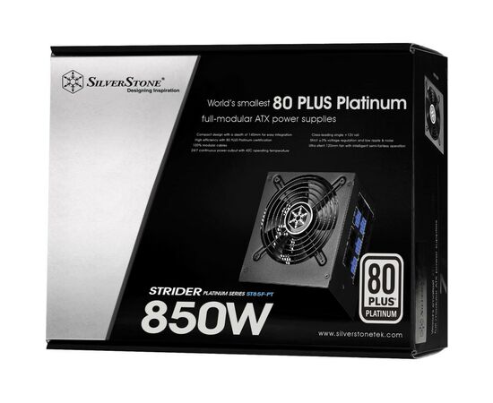 Блок питания Silver Stone 850W STRIDER (SST-ST85F-PT), изображение 11 Блок питания Silver Stone 850W STRIDER (SST-ST85F-PT), изображение 11