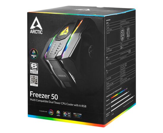 Кулер для процессора Arctic Freezer 50 (ACFRE00065A), изображение 11 Кулер для процессора Arctic Freezer 50 (ACFRE00065A), изображение 11