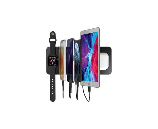 Зарядное устройство Prestigio ReVolt A6 6-in-1 2 wireless interfaces (PCS106A_SG), изображение 2 Зарядное устройство Prestigio ReVolt A6 6-in-1 2 wireless interfaces (PCS106A_SG), изображение 2