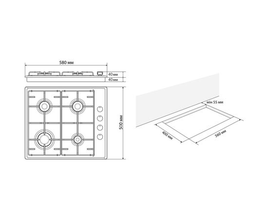 Варочная поверхность Jantar HSR 60 IS EF, изображение 11