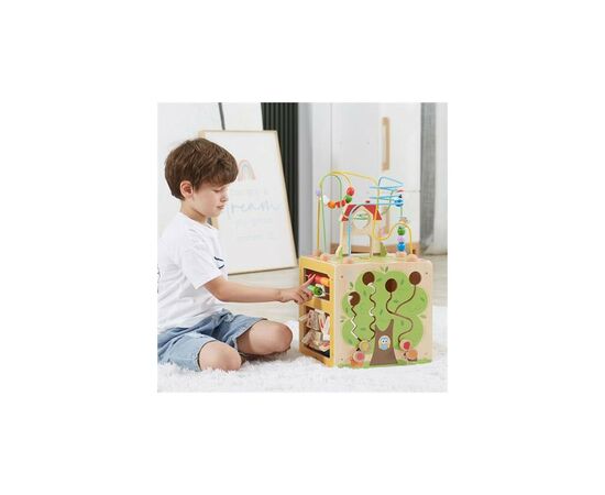 Развивающая игрушка Viga Toys деревянный бизикуб 5 в 1 (44591), изображение 11 Развивающая игрушка Viga Toys деревянный бизикуб 5 в 1 (44591), изображение 11