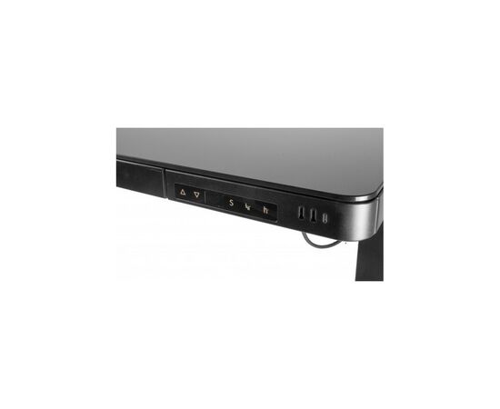 Компьютерный стол Barsky StandUp black glass 1200*600 (BST-11), изображение 5 Компьютерный стол Barsky StandUp black glass 1200*600 (BST-11), изображение 5
